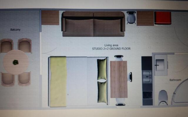 Studio ground floor with terace