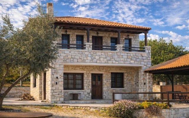 Stone Villa Monolia With Sea View