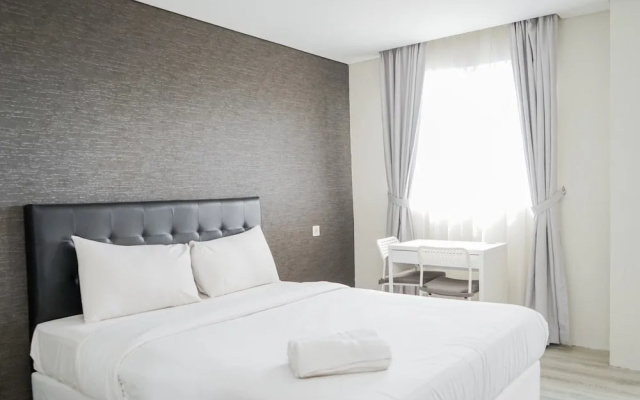 Compact and Monochrome Studio Room Bintaro Icon Apartment