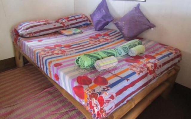 Bamboo village on the beach