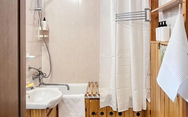 A designer house with a sauna