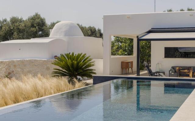 New Villa Aspri with Infinity Pool 1km from the sea
