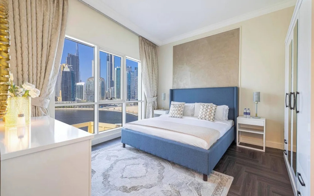 Stylish 1br - Extra Bed With Burj Khalifa View