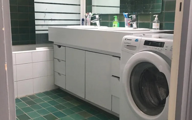Bright bedroom in a family house