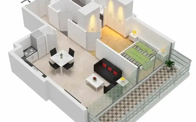 LUX The Marina Gate Sea View Suite 2