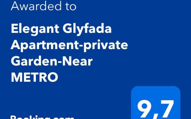 Elegant Glyfada Apartment-private Garden-Near METRO