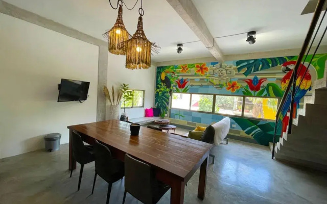 Jungle Duplex in Tulum Centre w Rooftop Patio Pool M