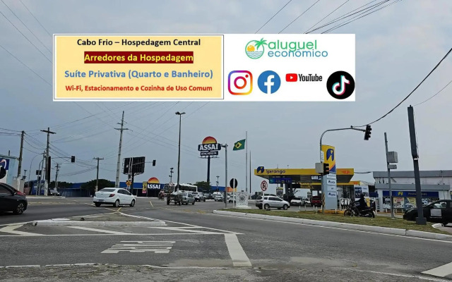 Cabo Frio - Hospedagem Central - Aluguel Economico