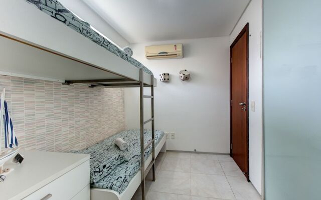 Apto térreo pé areia em Porto das Dunas