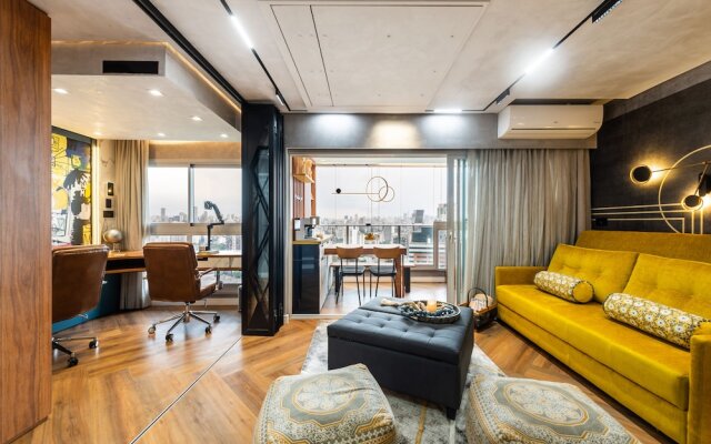 Stunning Views | Luxurious Apartment with Marginal Pinheiros View at River One Residencial by Okaeri Home Apartments