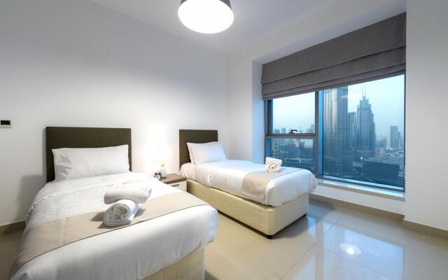 Spectacular 2BR With Burj Khalifa Fountain View