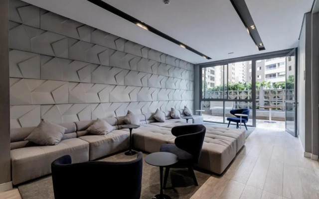 Studio de luxo mobiliado em Moema