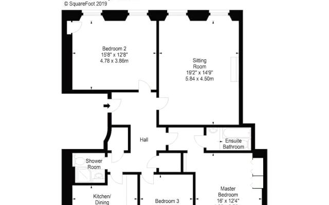 Heart of Edinburgh City Centre 3 Bedroom Georgian Apartment