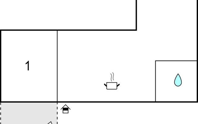 Beautiful Apartment in Kozino With 1 Bedrooms and Wifi