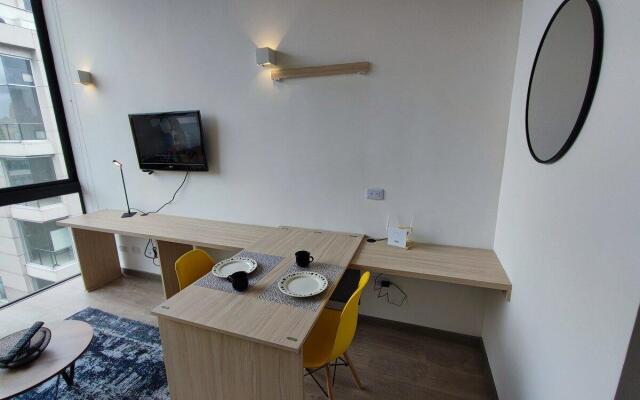 Loft moderno con vista a los cerros en Chapinero