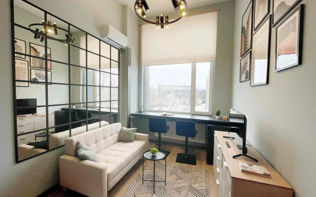 Двухуровневая квартира в стиле Лофт на Нагорной