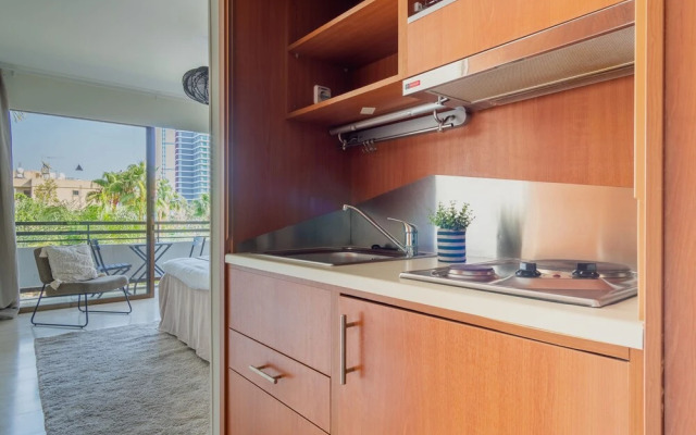 Studio With Balcony and Garden View