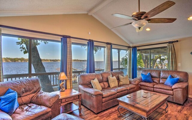 Waterfront Home in Tool w/ Dock, Fire Pit & Patio!