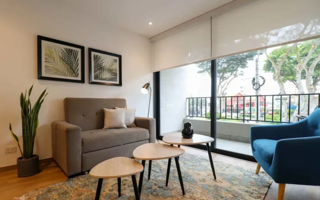 w Brilliant 1BR w Amazing Balcony in Miraflores