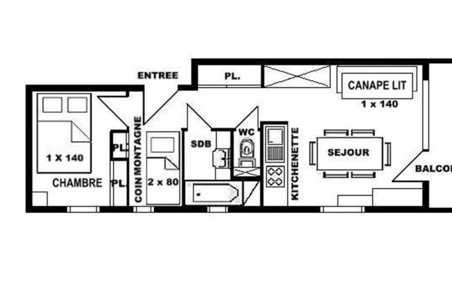 Appartement Les Saisies, 2 pièces, 6 personnes - FR-1-594-116