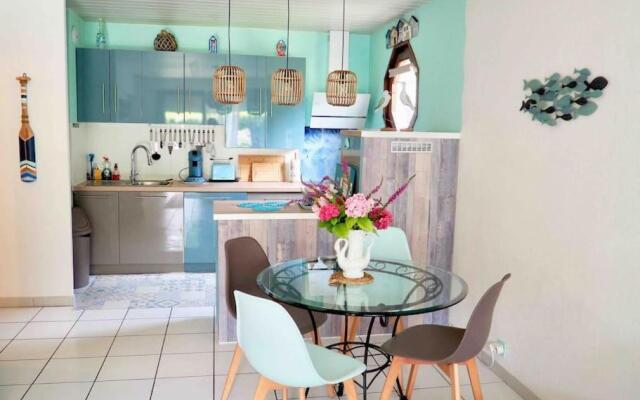 T2 « lémanesque » aux nuances du lac avec jardin