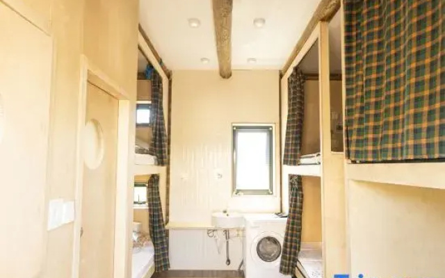 The sprawling youth hostel