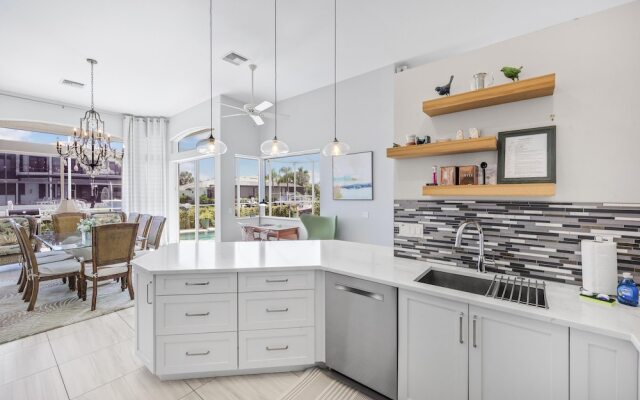 Stylish Waterfront Home With Pool and Private Dock