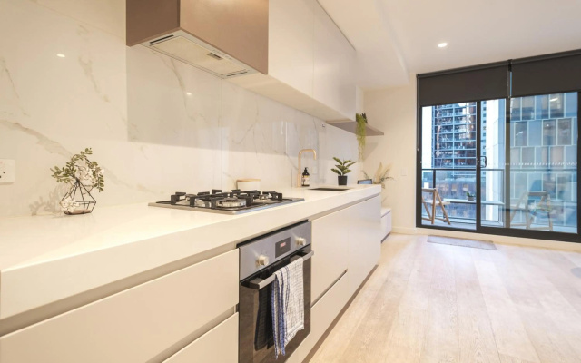 New 1BR 1BA Apartment Central +wifi+ Balcony – Kitchen – Melbourne