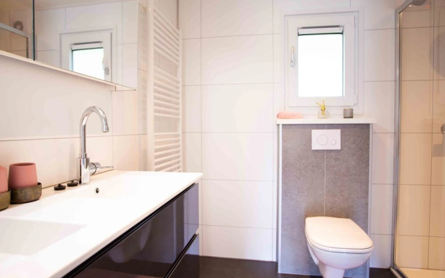 Modern chalet with a dishwasher, located in Park De Veluwe