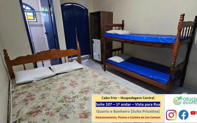 Cabo Frio - Hospedagem Central - Aluguel Economico