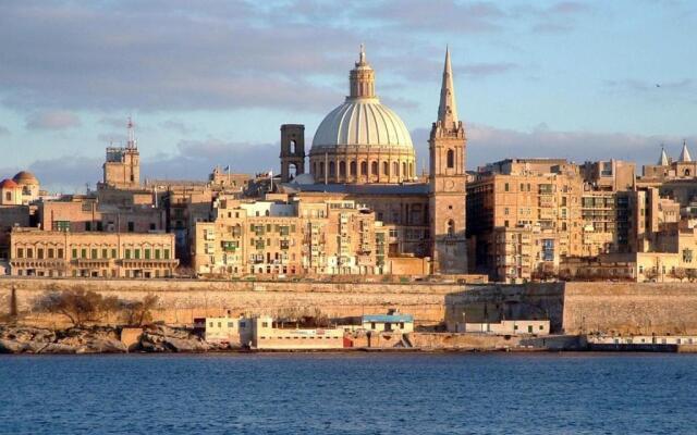 Traditional Maltese Townhouse Roof Terrace and Views