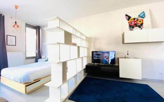 Large Studio in Center with Terrace