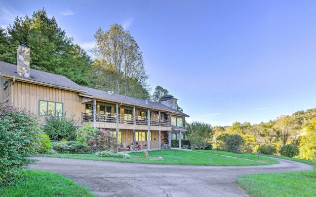 Spacious River Lodge w/ Mtn Views on 4 Acres!