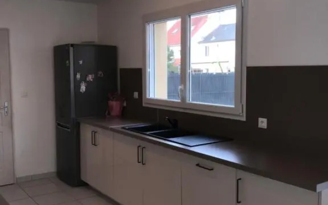 Chambre , 1 lit double et 1 lit simple