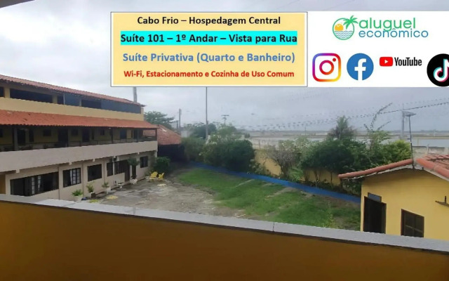 Cabo Frio - Hospedagem Central - Aluguel Economico