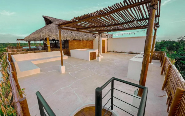 PentHouse con jacuzzi privado, cenotes, piscinas, GYM