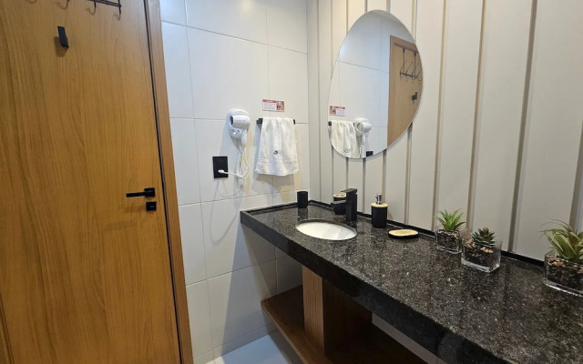 Flat luxo com varanda gourmet no Makia