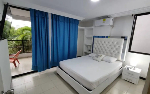 1IF2-1 Apartamento 2 alcobas cerca al mar, aire acondicionado y wifi — Cartagena