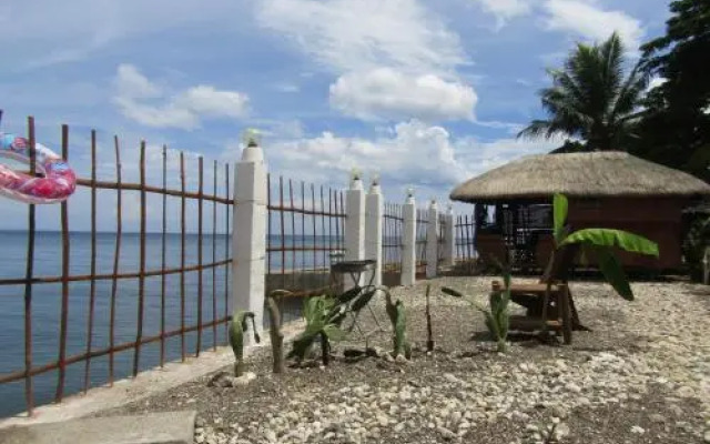 Bamboo village on the beach