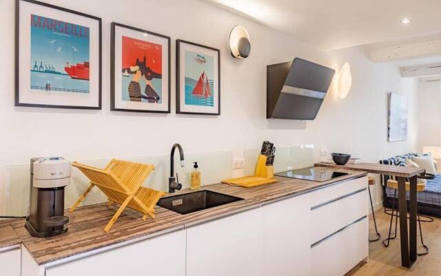 Appartement 5*, Climatisé, avec Terrasse au quartier Le Panier