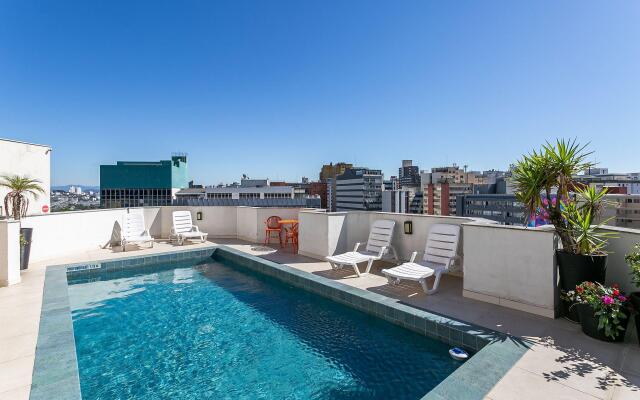 Studio Moderno com Piscina no Rooftop #CA48