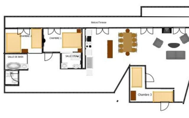 Appartement Valloire, 4 pièces, 9 personnes - FR-1-263-215
