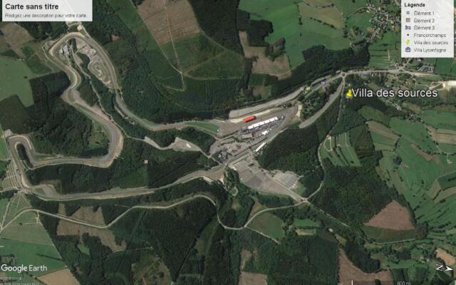 La Villa des Sources à 500 mètres du circuit