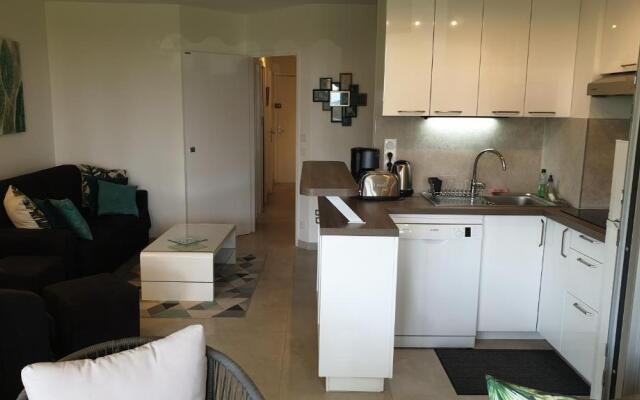 Garden and beach sea view apartment Cannes