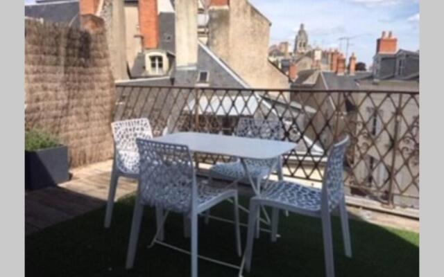 Duplex 4/5 personnes avec terrasse centre Blois