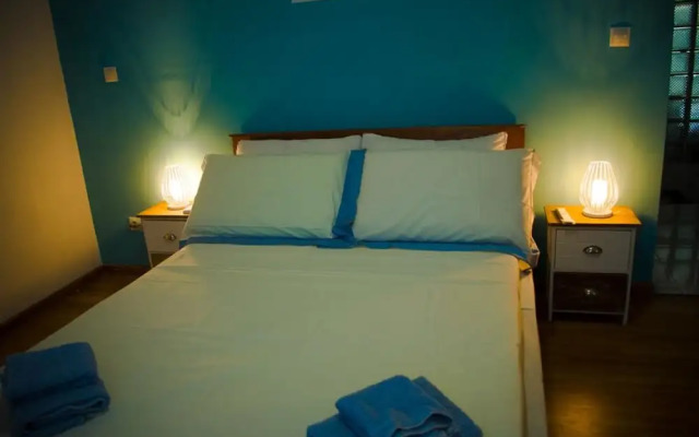 Room-the Blue Room is an Accent of Moder