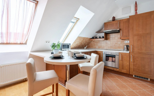 Beautiful apartment with parking garage & AC