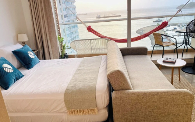 Blue loft ocean view