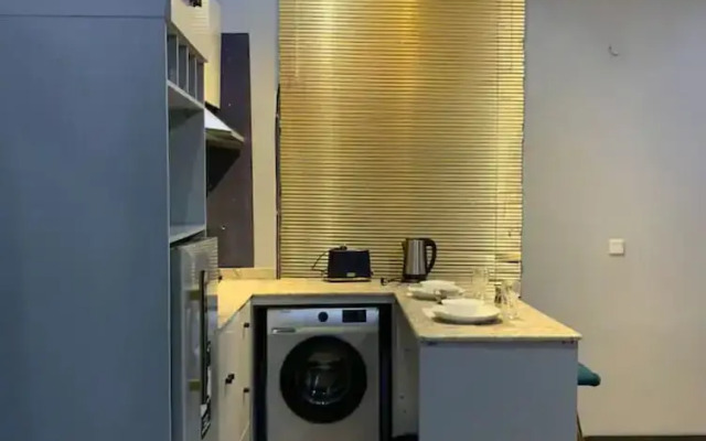 Open plan studio apartment unit