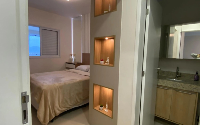 Apartamento em Bertioga com varanda gourmet